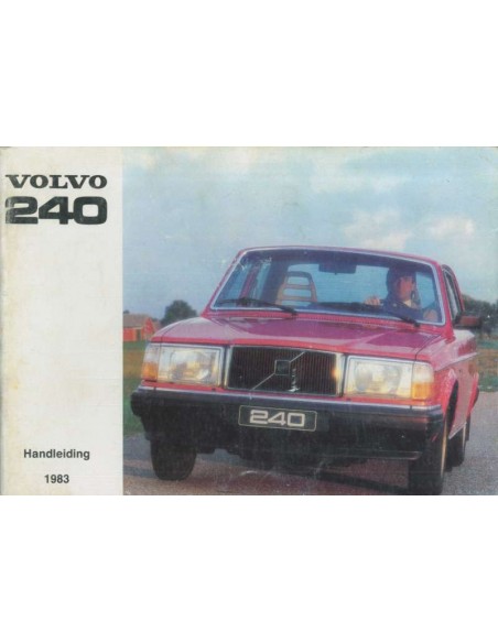 1983 VOLVO 240 BETRIEBSANLEITUNG NIEDERLÄNDISCH