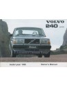 1982 VOLVO 240 OWNERS MANUAL ENGLISH