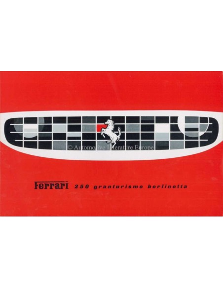 1959 FERRARI 250 GRANTURISMO BERLINETTA BROCHURE ITALIAN