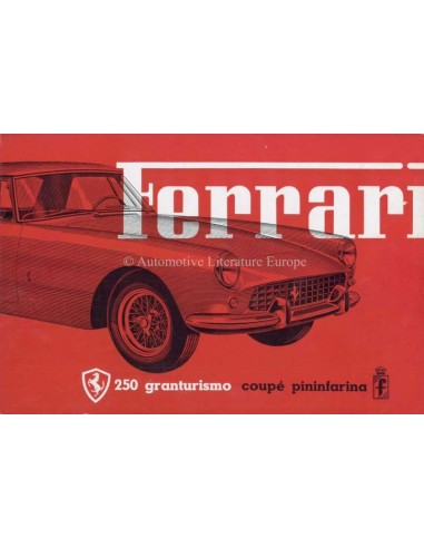 1959 FERRARI 250 GRANTURISMO COUPE PININFARINA BROCHURE M167