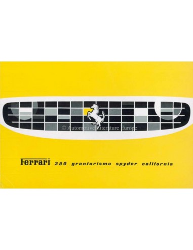 1960 FERRARI 250 GRANTURISMO SPYDER CALIFORNIA PROSPEKT FRANZÖSISCH