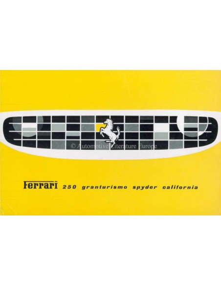 1960 FERRARI 250 GRANTURISMO SPYDER CALIFORNIA PROSPEKT FRANZÖSISCH