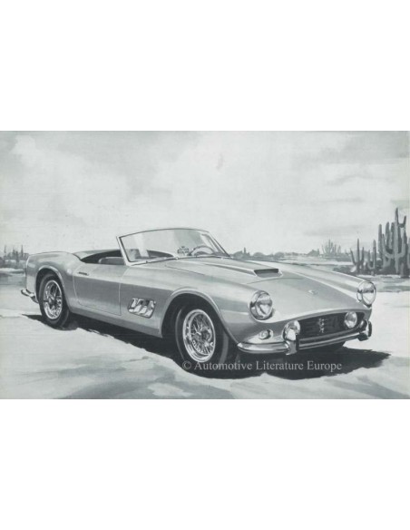 1960 FERRARI 250 GRANTURISMO SPYDER CALIFORNIA PROSPEKT FRANZÖSISCH