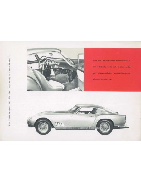 1958 FERRARI 250 GRANTURISMO PROSPEKT DEUTSCH