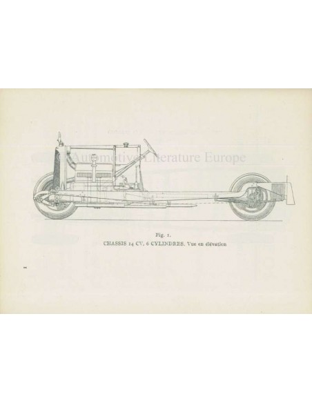 1926 VOISIN 14CV OWNERS MANUAL FRENCH