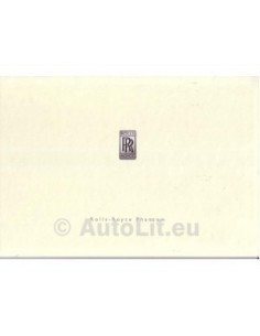 2004 ROLLS ROYCE PHANTOM BROCHURE ENGELS