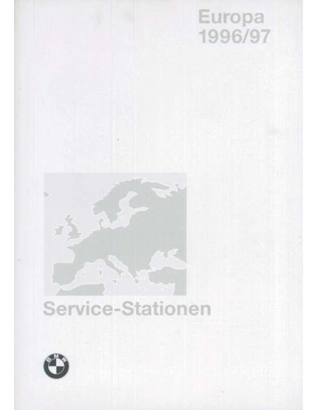 1996/1997 BMW SERVICE DEALERS EUROPA HANDBOEK