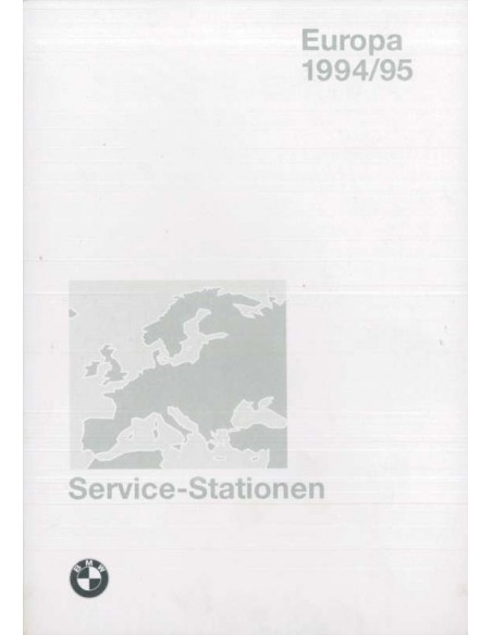 1994/1995 BMW SERVICE HÄNDLER VERZEICHNIS EUROPA HANDBUCH