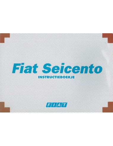 2000 FIAT SEICENTO OWNERS MANUAL DUTCH