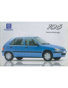 1998 PEUGEOT 106 BETRIEBSANLEITUNG NIEDERLANDSICH