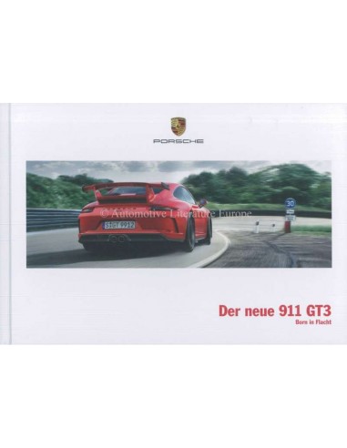 2018 PORSCHE 911 GT3 2018 PORSCHE 911 GT3 HARDCOVER BROCHURE DUITSBROCHURE NEDERLANDS
