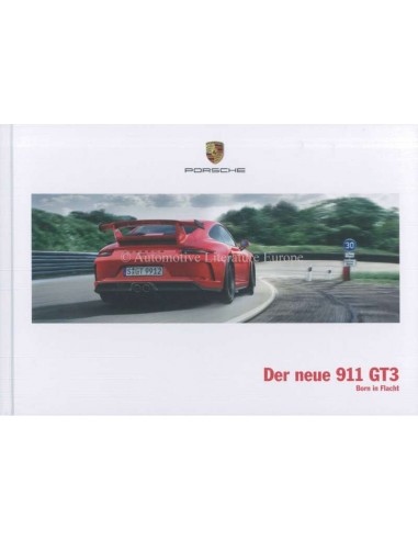 2018 PORSCHE 911 GT3 HARDCOVER PROSPEKT DEUTSCH