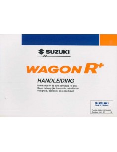 1997 SUZUKI WAGON R+ BETRIEBSANLEITUNG NIEDERLÄNDISCH