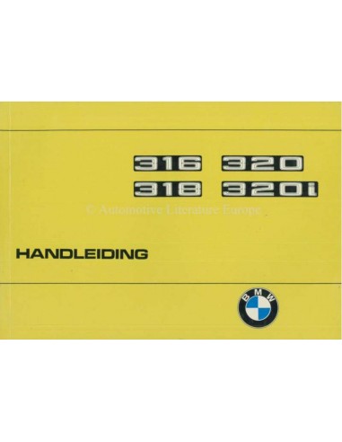 1975 BMW 3ER BETRIEBSANLEITUNG NIEDERLÄNDISCH