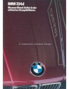 1986 BMW 3 SERIE DIESEL BROCHURE DUITS