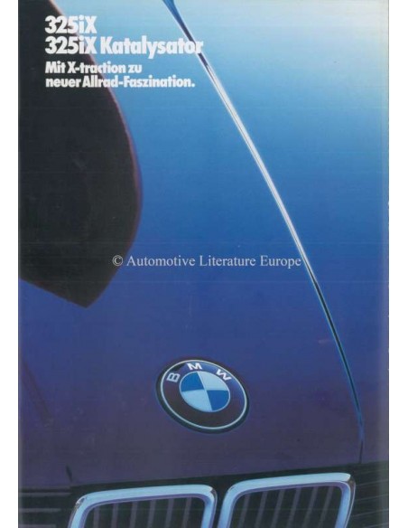 1986 BMW 3 SERIE 325IX BROCHURE DUITS