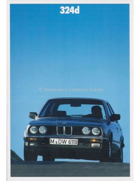 1987 BMW 3ER DIESEL PROSPEKT NIEDERLÄNDISCH