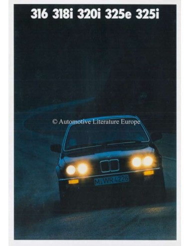 1987 BMW 3 SERIES BROCHURE DUTCH