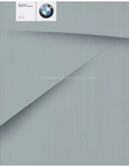 2002 BMW Z4 ROADSTER BROCHURE NEDERLANDS