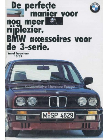 1987 BMW 3 SERIE ACCESSOIRES BROCHURE NEDERLANDS