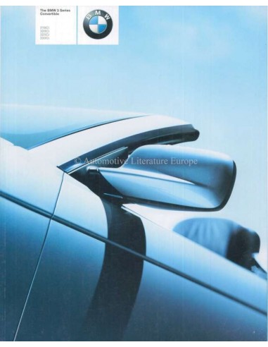 2001 BMW 3ER CABRIO PROSPEKT ENGLISCH