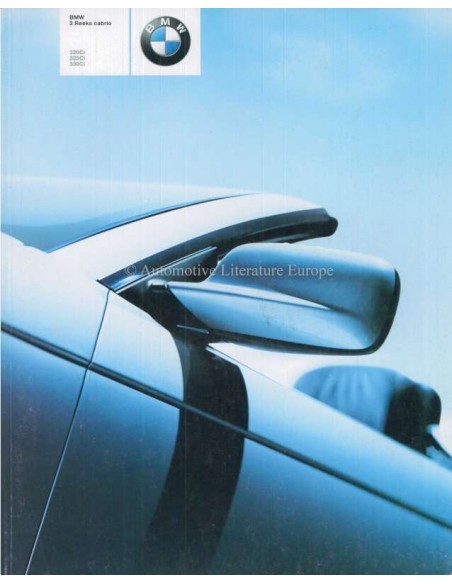 2001 BMW 3 SERIE CABRIO BROCHURE NEDERLANDS
