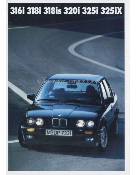 1989 BMW 3 SERIE SEDAN BROCHURE DUITS