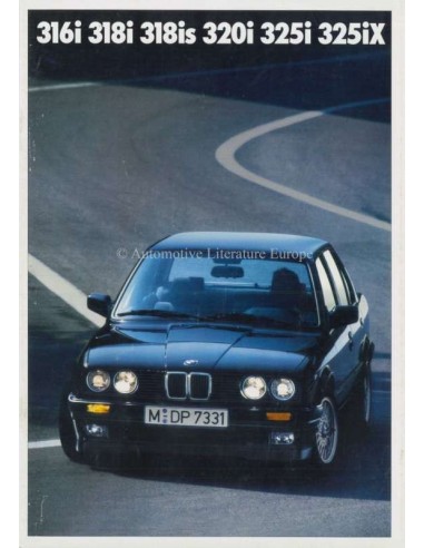1990 BMW 3 SERIES SALOON BROCHURE DUTCH