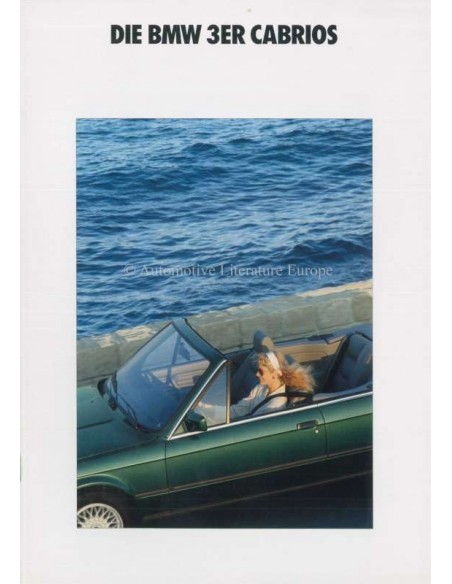 1990 BMW 3 SERIE CABRIO BROCHURE DUITS