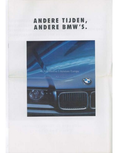 1990 BMW 3 SERIE SEDAN BROCHURE NEDERLANDS