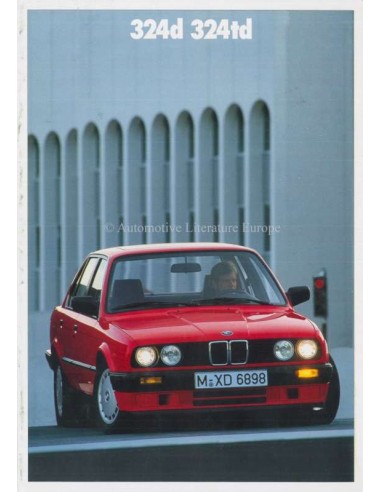 1990 BMW 3ER DIESEL PROSPEKT DEUTSCH