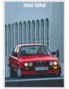1990 BMW 3 SERIE DIESEL BROCHURE DUITS