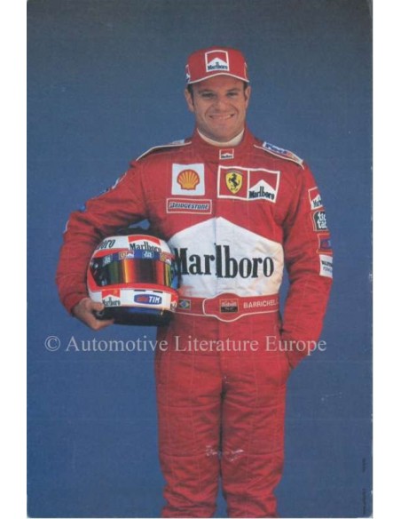 2000 FERRARI RUBENS BARRICHELLO ANSICHTKAART