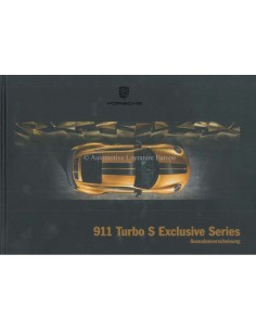 2018 PORSCHE 911 TURBO S EXCLUSIVE SERIES HARDCOVER BROCHURE DUITS