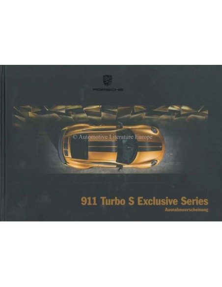 2018 PORSCHE 911 TURBO S EXCLUSIVE SERIES HARDCOVER BROCHURE GERMAN