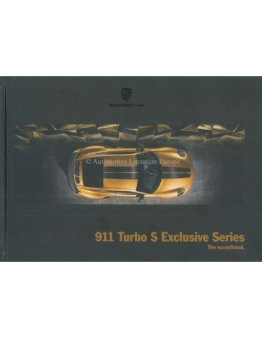 2018 PORSCHE 911 TURBO S EXCLUSIVE SERIES HARDCOVER PROSPEKT ENGLISCH