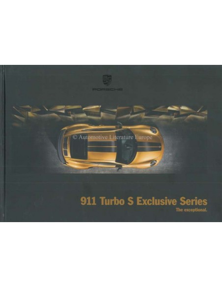 2018 PORSCHE 911 TURBO S EXCLUSIVE SERIES HARDCOVER BROCHURE ENGLISH
