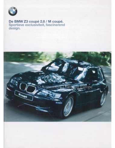 1999 BMW Z3 M COUPE BROCHURE DUTCH
