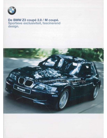 1999 BMW Z M COUPE PROSPEKT NIEDERLÄNDISCH