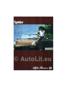1980 ALFA ROMEO SPIDER BROCHURE NEDERLANDS