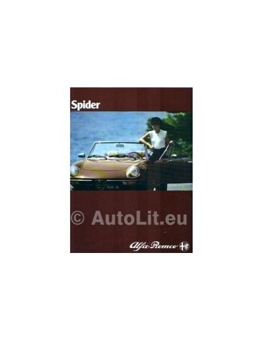 1980 ALFA ROMEO SPIDER BROCHURE NEDERLANDS