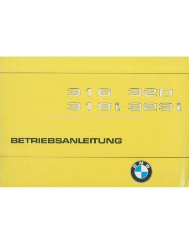 1980 BMW 3 SERIE INSTRUCTIEBOEKJE DUITS