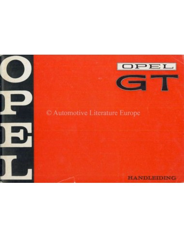 1969 OPEL GT INSTRUCTIEBOEKJE NEDERLANDS