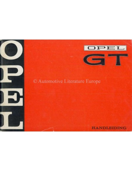 1969 OPEL GT INSTRUCTIEBOEKJE NEDERLANDS