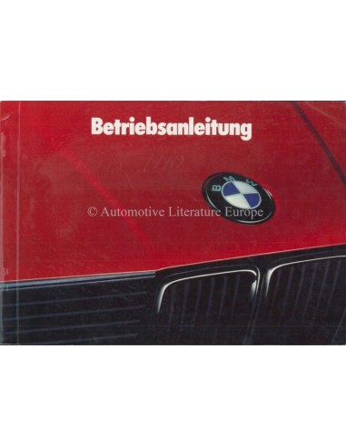 1990 BMW 3 SERIES OWNERS MANUAL GERMAN
