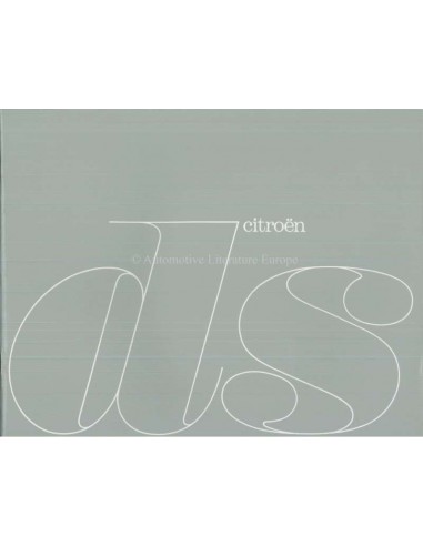 1963 CITROEN DS BROCHURE NEDERLANDS