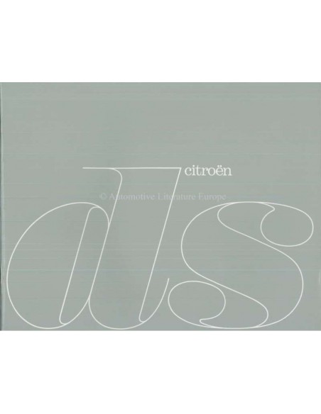 1963 CITROEN DS BROCHURE NEDERLANDS