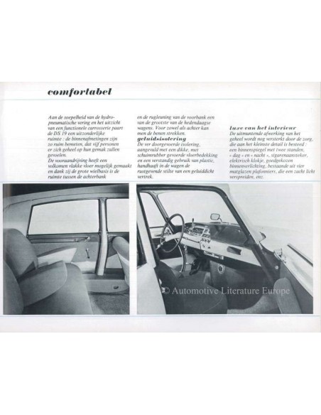 1963 CITROEN DS BROCHURE NEDERLANDS