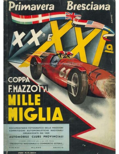 1954 MILLE MIGLIA YEARBOOK ITALIAN