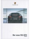 2008 PORSCHE 911 GT2 HARDCOVER PROSPEKT DEUTSCH